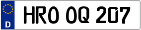 Trailer License Plate